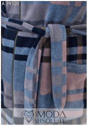 Жіночий довгий кардиган на змійці з поясом А 24320